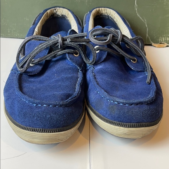 🎉 FREE W/ 2 item bundle 🎉 Used G-Star Blue Suede boat shoes us9 - Picture 3 of 7